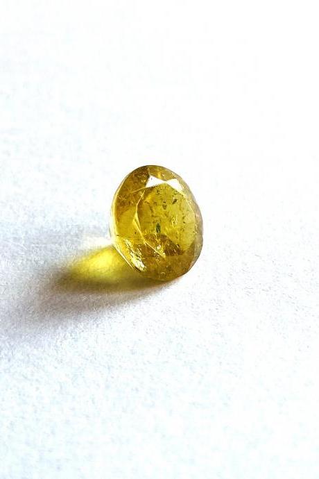 Natural Yellow Tourmaline Faceted Rare Stone/yellow Color Tourmaline/healing Gemstone Rare Collector&amp;amp;#039;s Edition/atracts Love/1 Pc